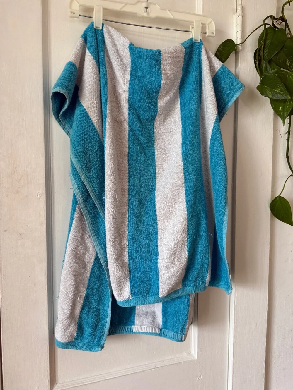 Madison Blue and White Striped Beach Towel